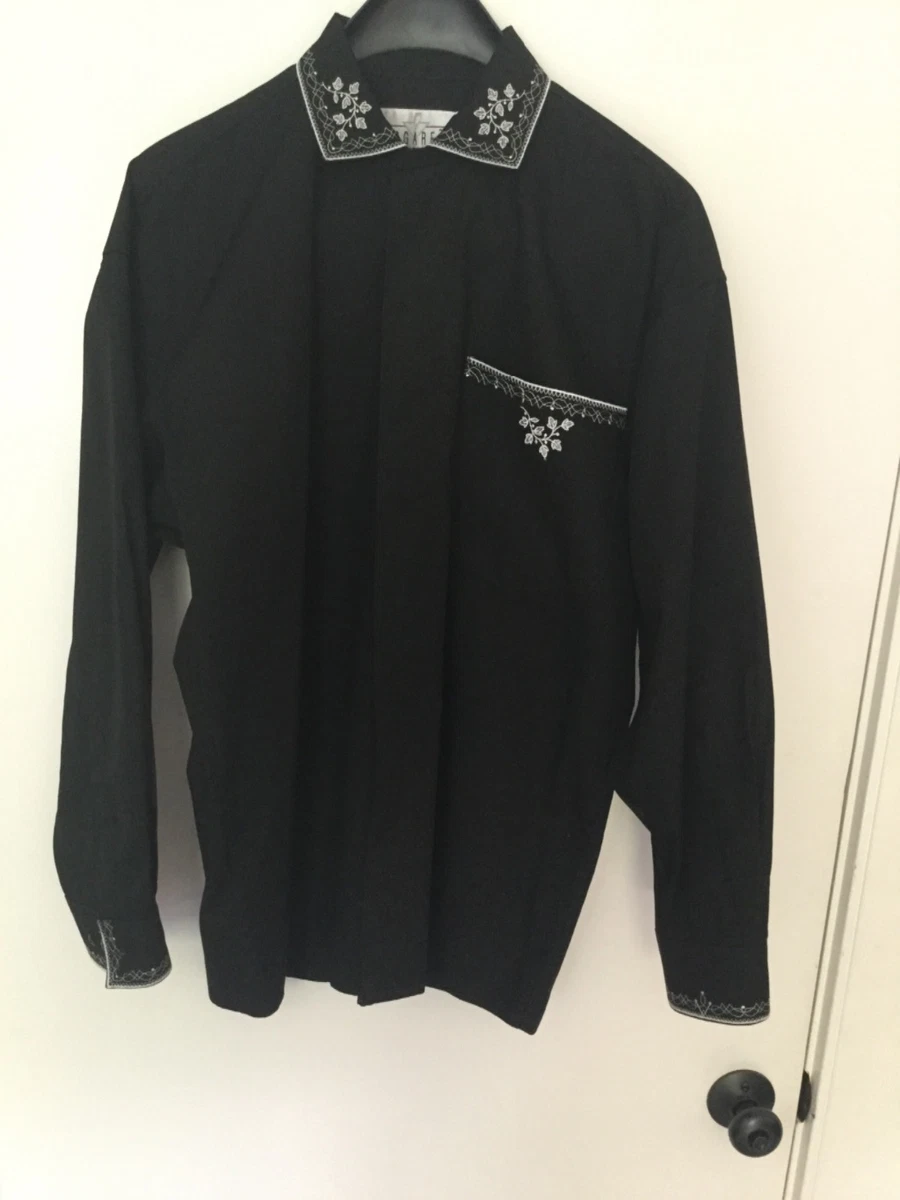 Mens embroidered dress shop shirts