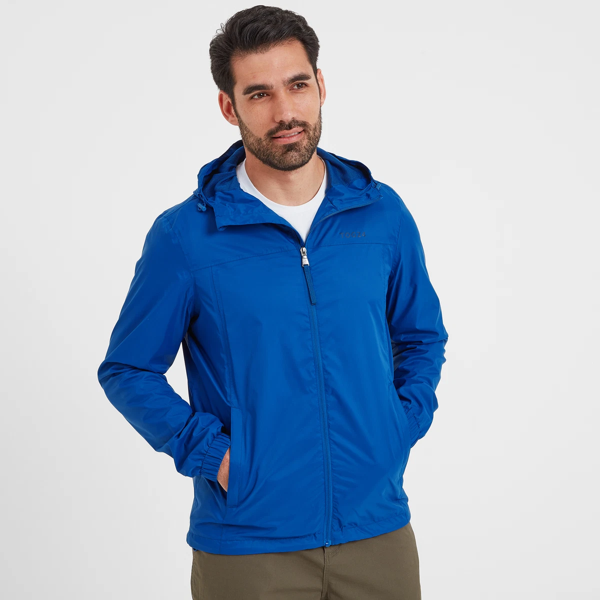 TOG 24 Craven Mens Waterproof Hooded Packaway Rain Jacket Pacmac Cagoule Zip Up