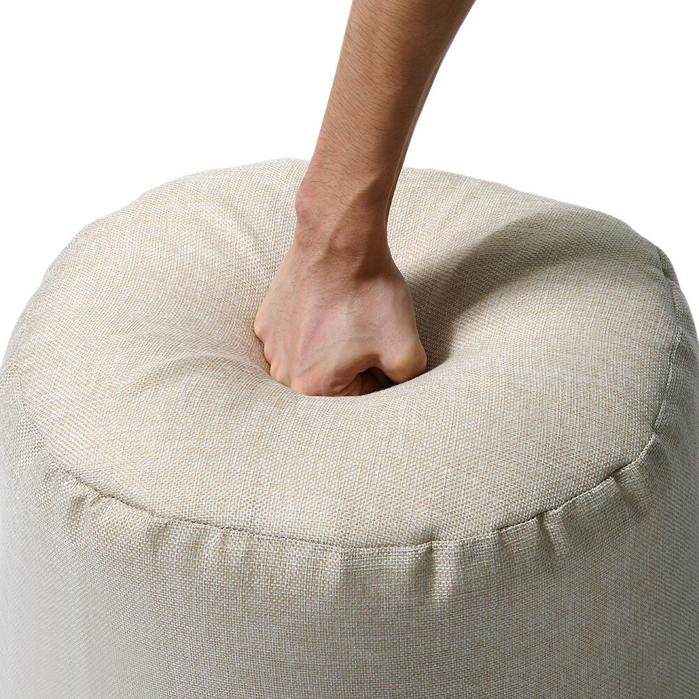 40cm Round Bean Bag Foot Rest Stool Pouffe Living Room Beanbag Ottoman