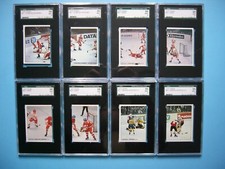 LOT 18 1979 1979/80 PANINI HOCKEY STICKERS GAME ACTION PHOTO PUZZLE SGC 8.5 9 10