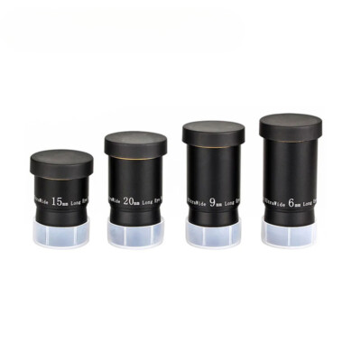 1.25'' Telescope Eyepiece Kit 66° Ultra Wide Angle FMC Eyepiece Set for Telescope