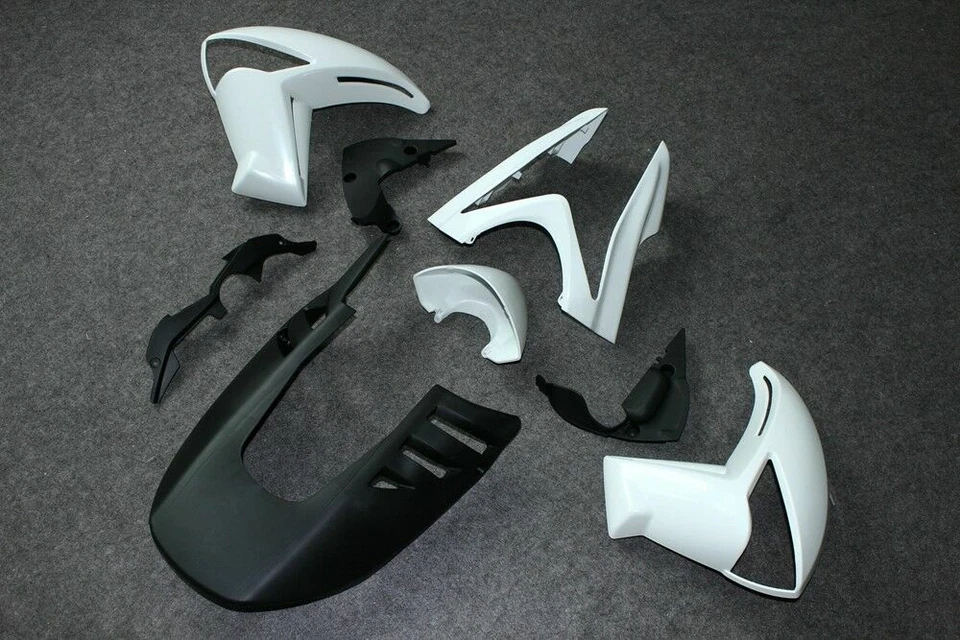 Motocycle Fairing Kit For Kawasaki ER-6N 2009 2010 Unpainted White ABS Injection - Imagem 2 de 4