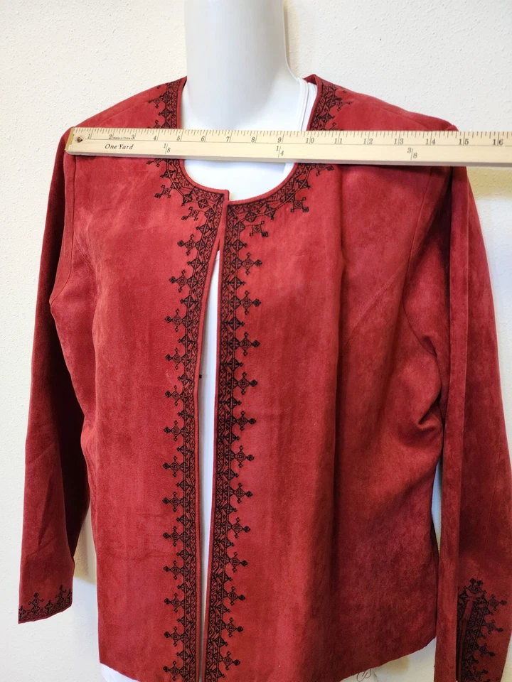 Винтажный Gump's M Blazer куртка искусственной замши викторианской ведьмы прихоть гот Artsy - Изображение 4 из 4