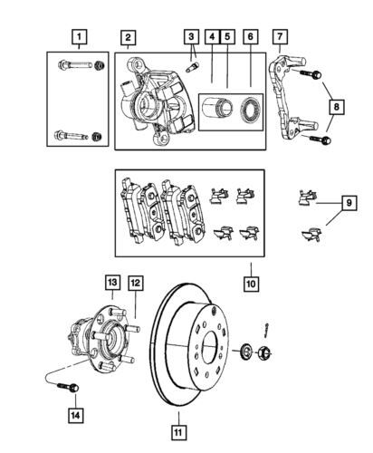 Disco de freno de rueda trasera para Mopar Chrysler Sebring 2007-2017 (N/P 2AMV3999AA)