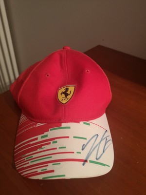Ferrari - cappellino originale scuderia con firma autografato da CHARLES  LECLERC | eBay