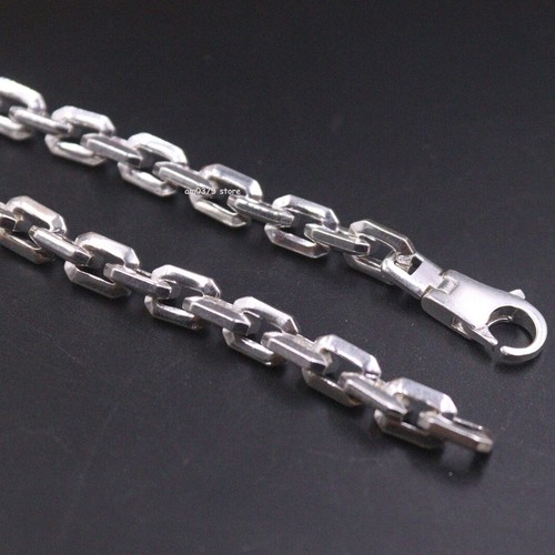 Pure 999 Fine Silver Necklace For Men Women 6mm Cable Chain Link 24inch /68-70g - 第 4/5 張圖片