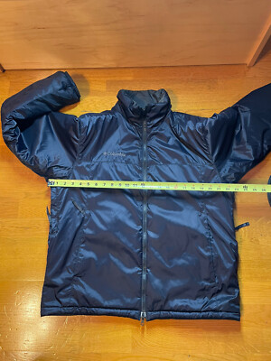 Columbia×BLUE BLUE REVERSIBLE JACKET Columbia Womens Reversible Jacket Size M Blue Full Zip Long