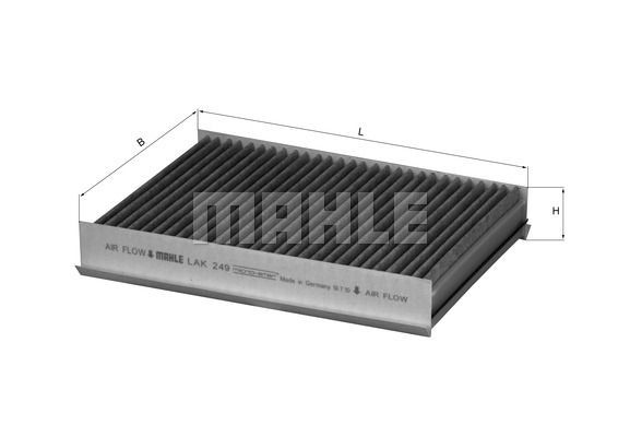 Knecht Mahle Innenraumfilter Pollenfilter Aktivkohlefilter LAK 249-image
