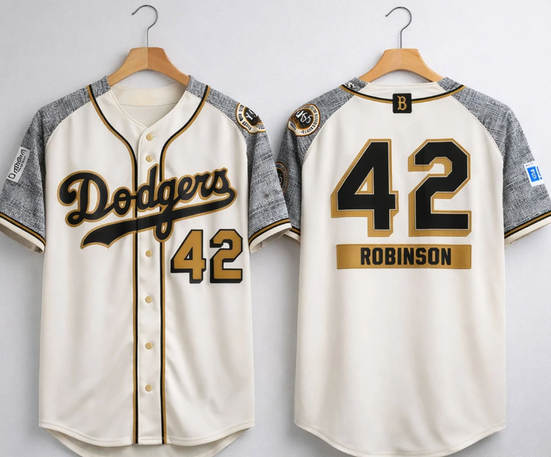 Los Angeles Dodgers ネルシャツ サイズXL HOT NEW ITEM! Los Angeles Dodgers Jackie Robinson 42 Jersey 2026
