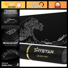 XXL Gaming Mouse Pad 36"x16" 5mm Thick, Waterproof, Smooth Fabric, Rubber Base