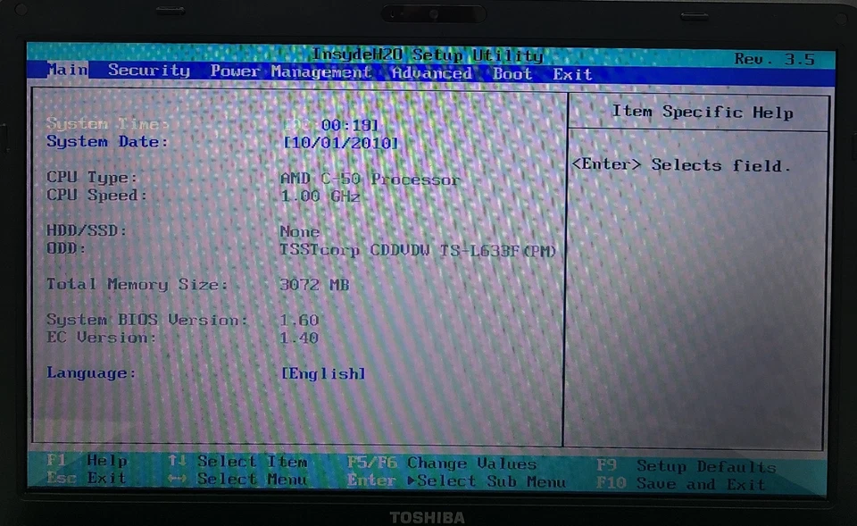 Portátil Toshiba Satellite C655D-S5200 15,6" AMD C-50 3 GB RAM SIN HD/OS (FL) Foto 2 de 4