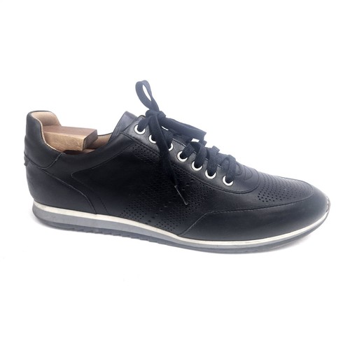Magnanni Pueblo Black Magnanni Black Leather Pueblo Low Top  display picture 1
