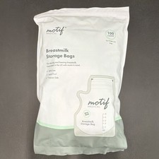 Motif Medical Breastmilk Storage Bags 100 Count BPA-Free Leak Proof Freezer Safe