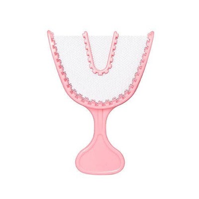 House Brand All-In-One Disposable Impression Trays, Full Arch, 30/Box, Pink