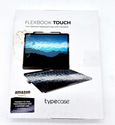 Typecase Flexbook Touch 7 In 1 Wireless Keyboard Case With Trackpad - Gray