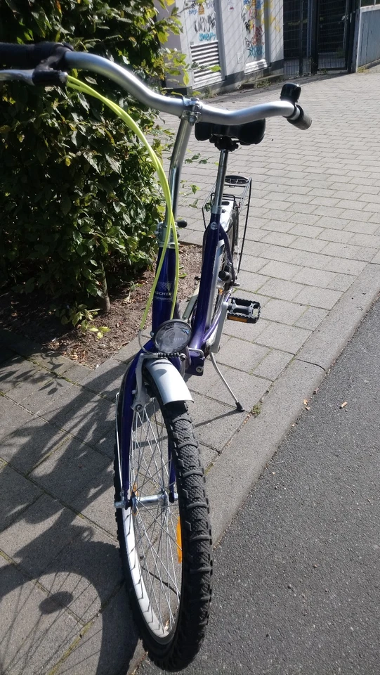 Fischer Klapprad / Faltrad (Herren, Blau) 24 Zoll, guter, einwandfreier Zustand - Bild 3 von 4