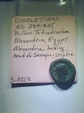 Ancient Roman Coin 284-305 AD Emperor Diocletian Rare  Nice Details Wreath