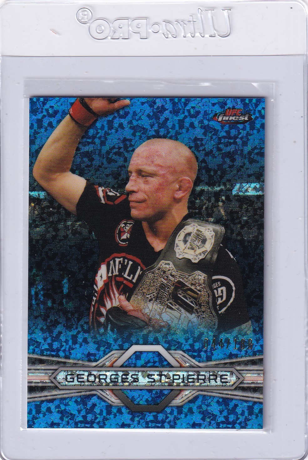 2013 Finest UFC Refractors Blue #100 Georges St-Pierre 044/188 GSP