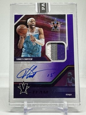2023 Panini Black Box Vince Carter 1/1 One Of One Patch Auto VT-VCT