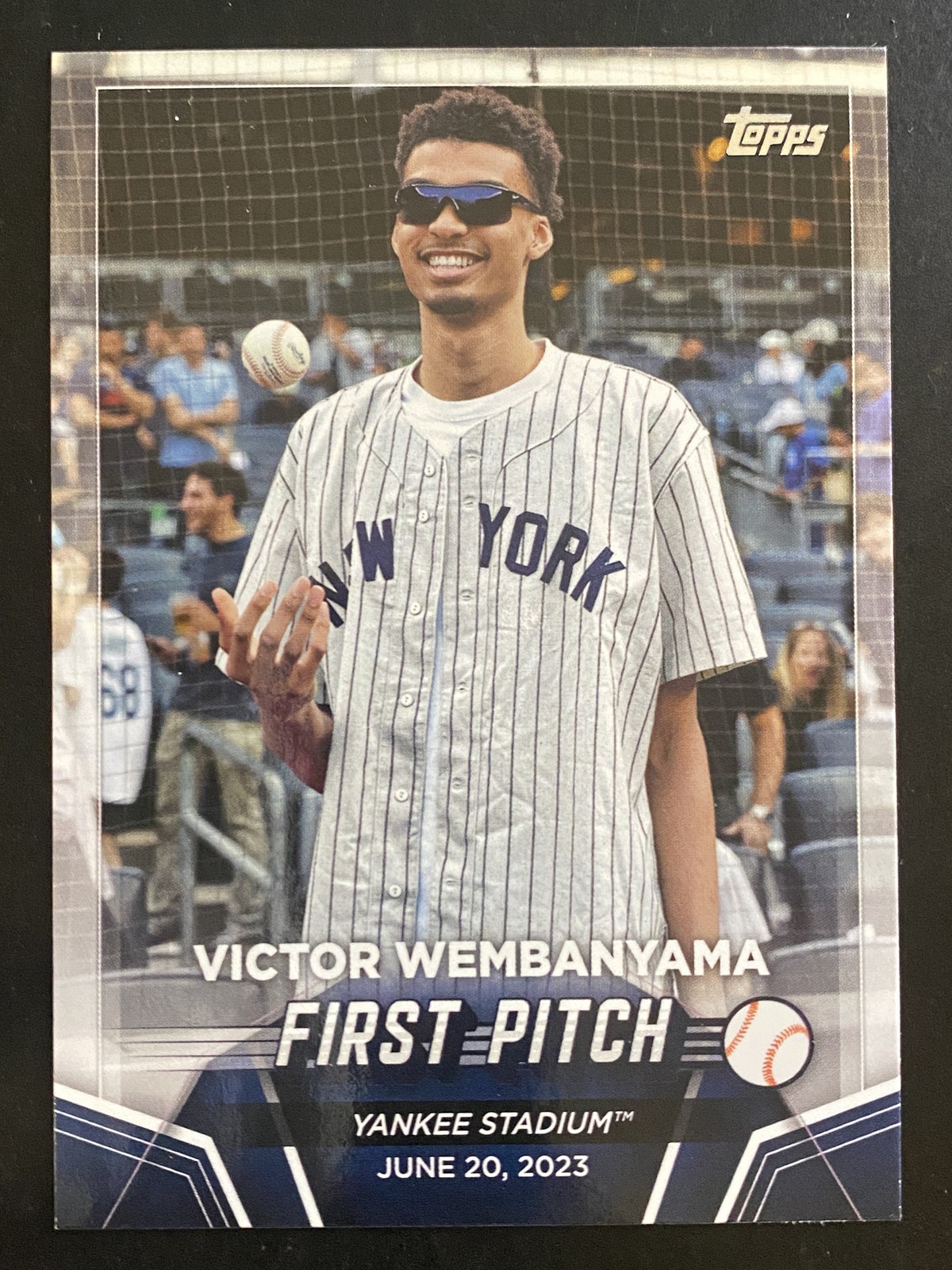 Victor Wembanyama 2024 Topps Baseball First Pitch New York Yankees #FP-1