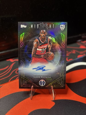 #ad 2025 Topps Midnight Basketball Jamir Watkins Rookie Midnight Sun Auto $9.99