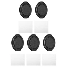 39mm Lens Cap, 5 Pack Sides Pinch Snap Camera Lens Cover for Front Lens
