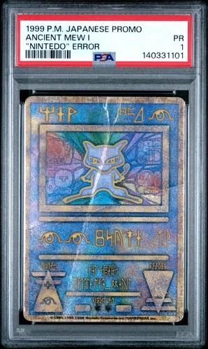 1998-99 POKEMON JPN POKEMON JPN PROMO "NINTEDO" ERR ANCIENT MEW I PSA 1