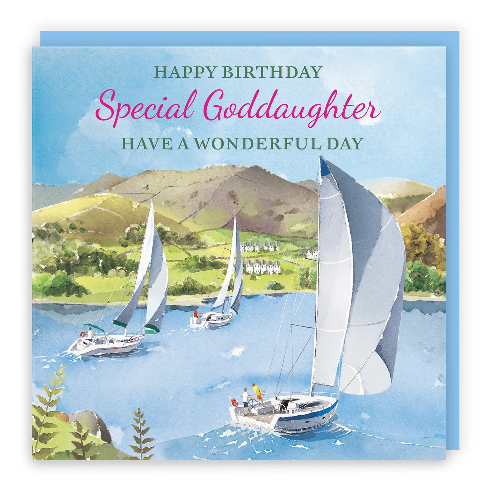 Goddaughter Birthday Card Sailing Boats Milo's Gallery