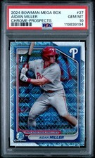 2024 Bowman Mega Box Chrome Prospects #27 Aidan Miller PSA 10