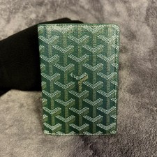 Goyard Saint-Marc Green Bifold Card Wallet/Passport Holder