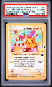 Psa 10 Birthday Pikachu | eBay