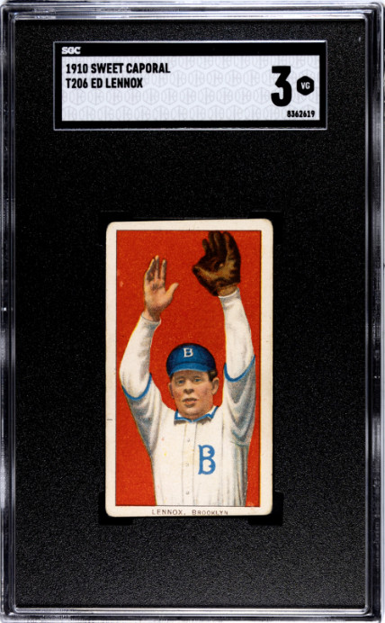 1910 Sweet Caporal (T206) Lennox, Ed SGC 3