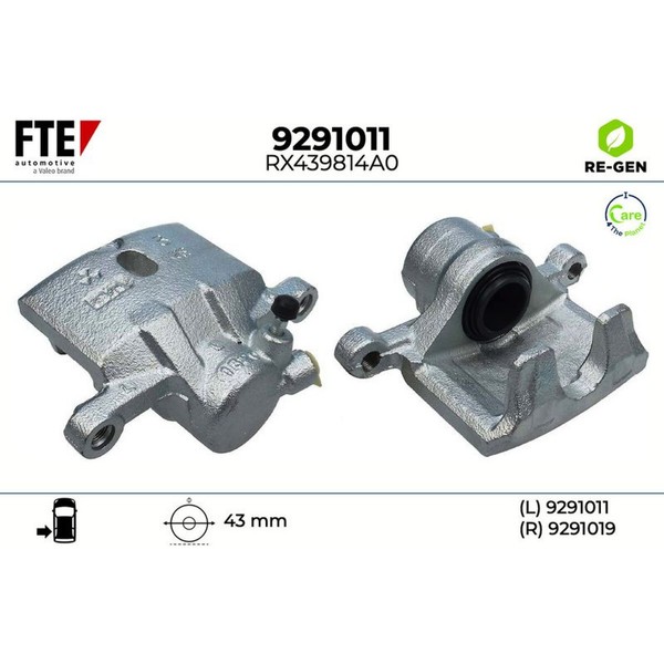FTE 9291011 Bremssattel FüR Mitsubishi Pajero Classic V3 W V2 W V4 W V5 W V6 W-image