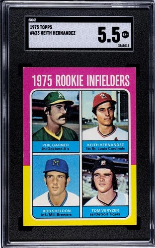 1975 Topps Rookie Infielders #623 Keith Hernandez (RC) Rookie Card  SGC 5.5 EX+