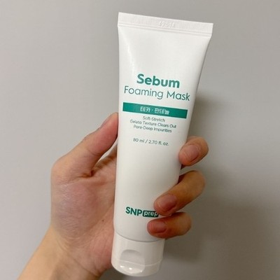 SNP Prep Sebum Foaming Mask 80ml Wash Off Pore Deep Care Mask Sebum Control NEU