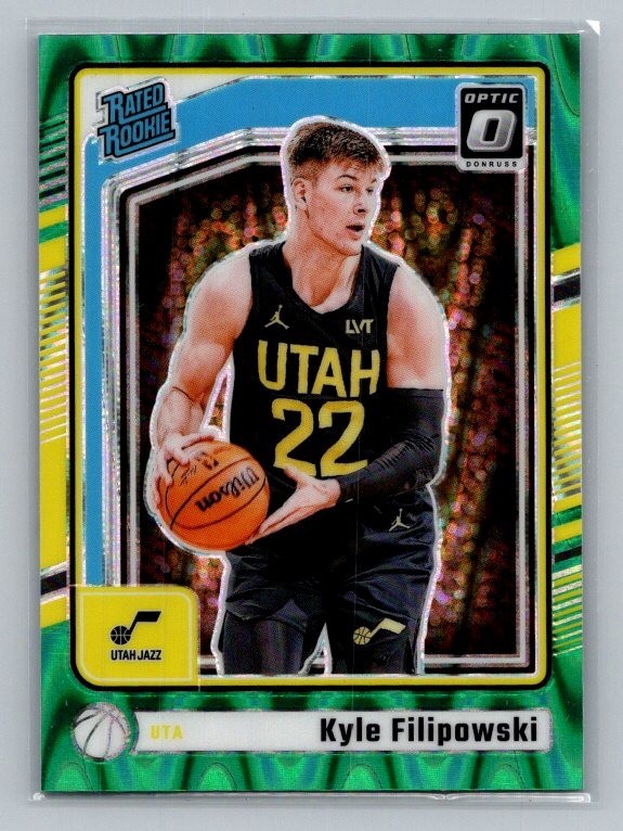 2024-25 Donruss Optic #300 Kyle Filipowski Hyper Green