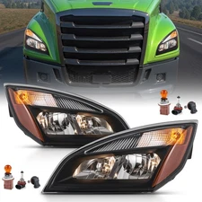 For 2018-2024 Freightliner Cascadia Halogen Headlight Headlamp Left and Right
