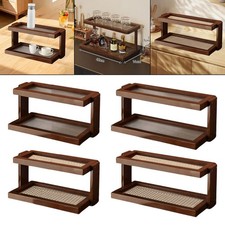 Organizador de estante de escritorio organizador de escritorio de madera retro estante de almacenamiento