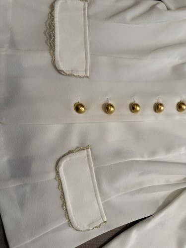 My michelle blazer white size 11/12 Junior womens - Picture 3 of 5