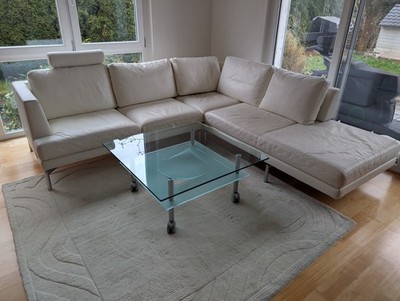 Walter Knoll Good-Time Polstergruppe Couch Schlafsofa Leder weiß