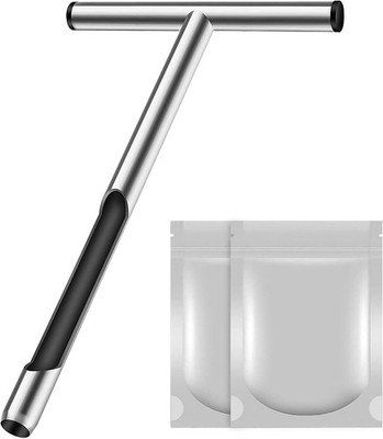 12-Inch Stainless Steel Soil Probe with T Handle and Sample Kit for Gardens