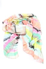 CODELLO Halstuch Damen Tuch türkis-blassgelb-pink Casual-Look