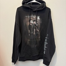 Felpa nera con cappuccio The Twilight Saga taglia Large Bella Jacob Edward