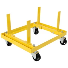 Engine Roller Stand 750lbs - Length/Width Adjustable, 2 Strap Secured,Heavy Duty