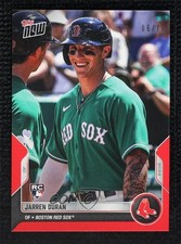 2022 Topps Now Road to Opening Day Red 6/10 Jarren Duran #OD-18 1v3