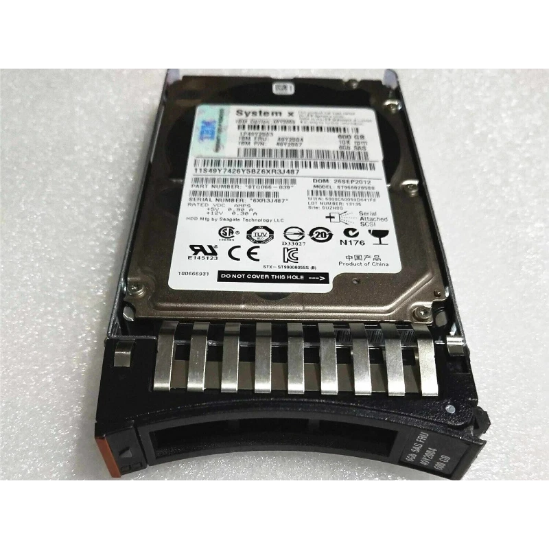 49Y2003 49Y2004 49Y2007 IBM 600GB NEW HARD DRIVE 10K 6GBPS SAS 2.5 IN SFF HS - Image 2 of 4