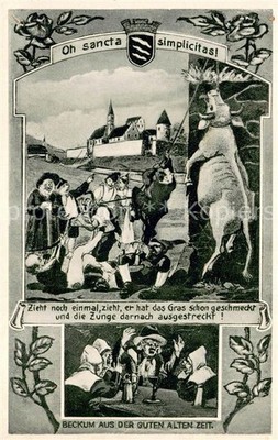Beckum Westphalia Beckum from the good old days drawing card
