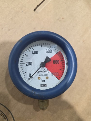 #ad #ad WIKA 0 1000 BAR Pressure Gauge $79.99