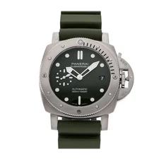Panerai Luminor Submersible Limited Verde Militare Auto Steel 42 Watch PAM 1055