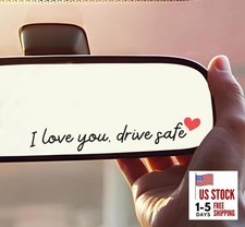 3X I Love You Drive Safe Mirror Sticker, Car Stickers for I LOVE YOU DRIVE SAFE